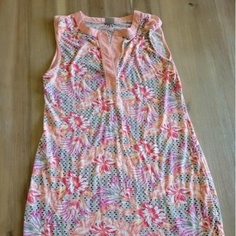 Ink+Ivy dress women Size large Peach in color cotton
